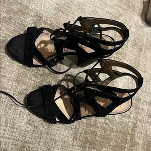 Sam Edelman Black Suede Heels